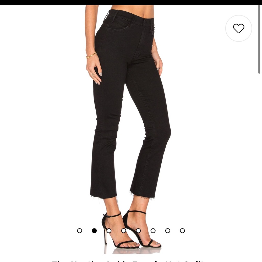 Mother hustler ankle fray jeans